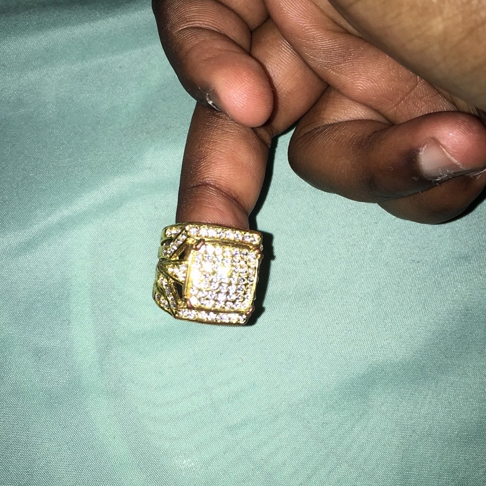 24K diamond ring